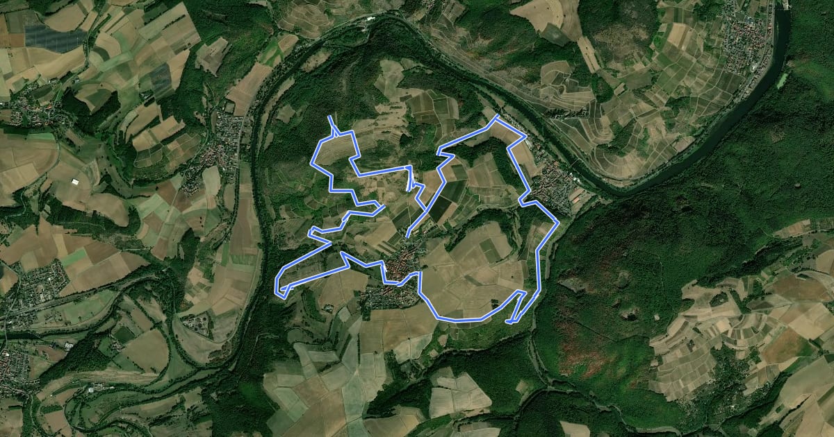 Маршрут Vitaltour Gangelsberg на спутниковом снимке