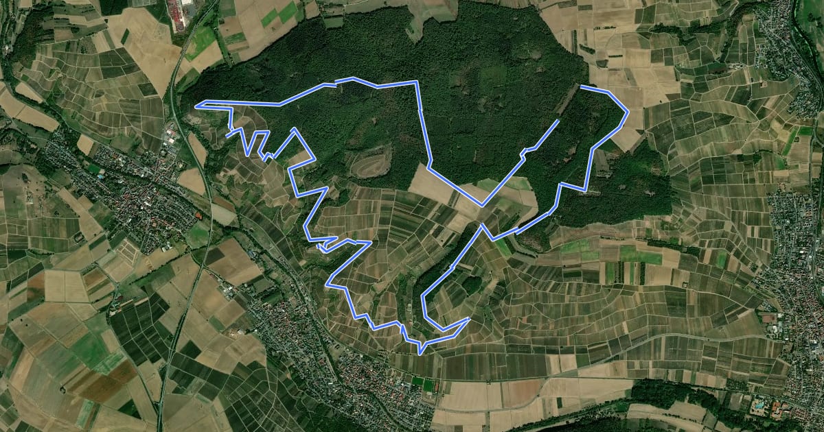 Маршрут VitalTour Wald, Wein & Horizonte на спутниковом снимке