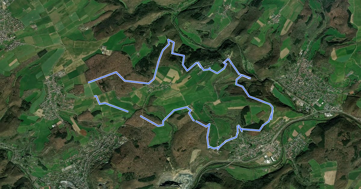 Маршрут VitalTour: Wildgrafenweg на спутниковом снимке