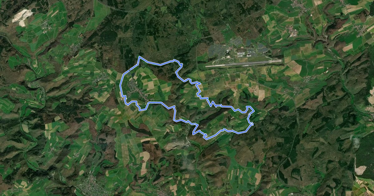 Маршрут VitalTour: Willigisweg на спутниковом снимке