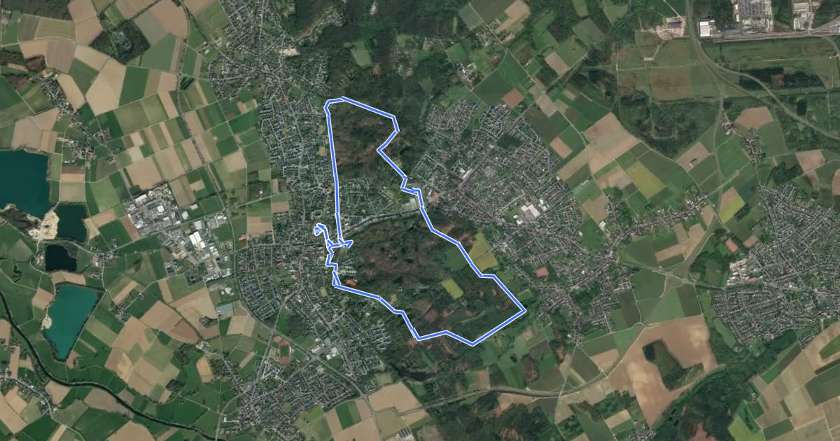 Маршрут Vitalwanderweg 4 "Bergfriedroute" на спутниковом снимке