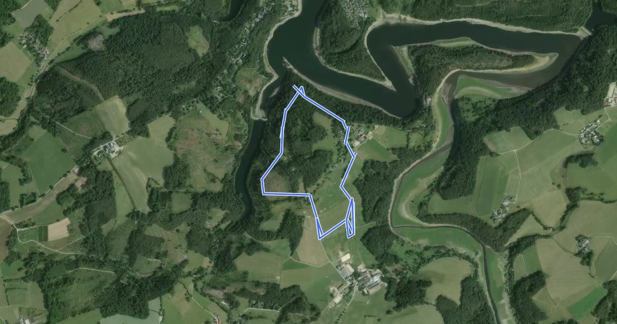 Маршрут Voßhagen Rundweg A7 на спутниковом снимке
