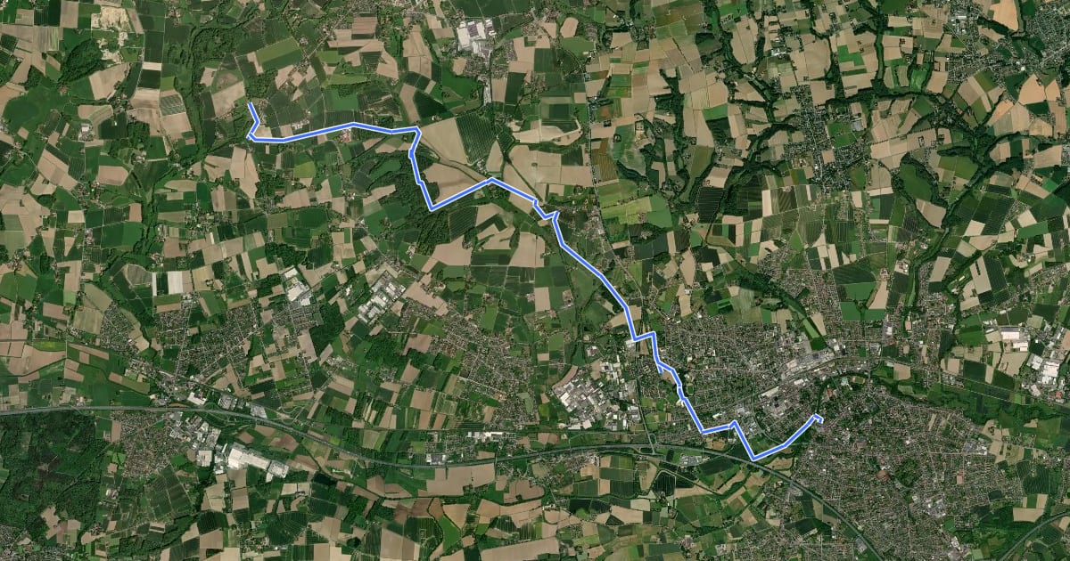 Маршрут Voßholzweg на спутниковом снимке