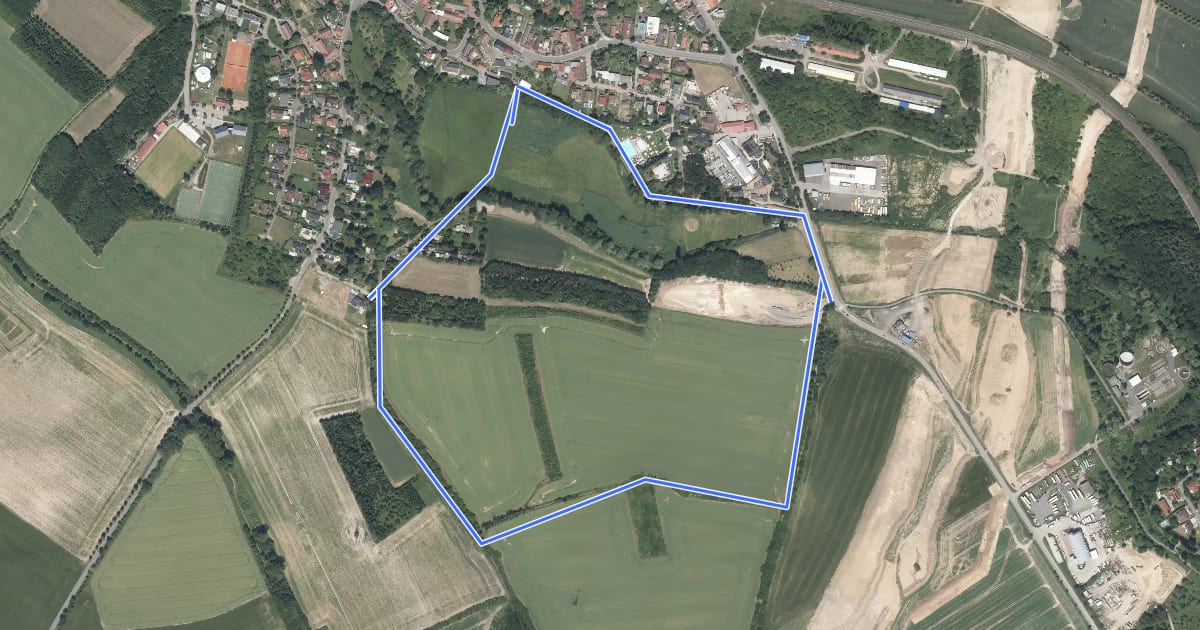 Маршрут Voděradský okruh на спутниковом снимке