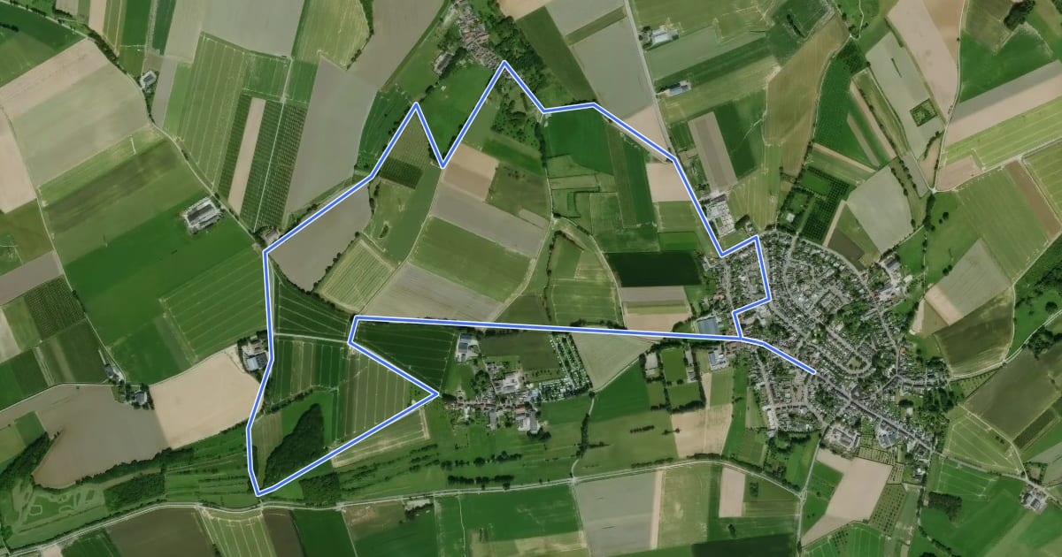 Маршрут Voerendaal V14 Winthagen на спутниковом снимке