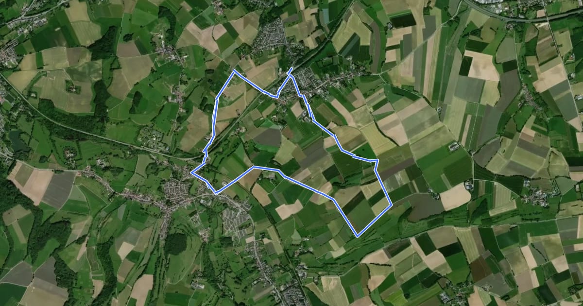 Маршрут Voerendaal V3 Kapelroute на спутниковом снимке
