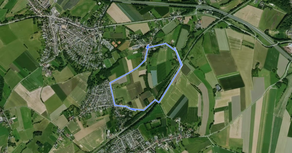Маршрут Voerendaal V4 Miljoenenlijne-route на спутниковом снимке