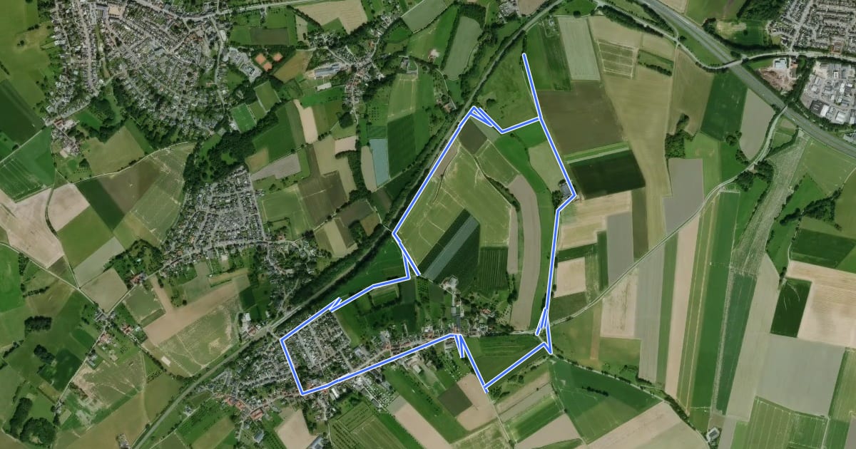 Маршрут Voerendaal V5 Craubeek/Brinkkapel на спутниковом снимке