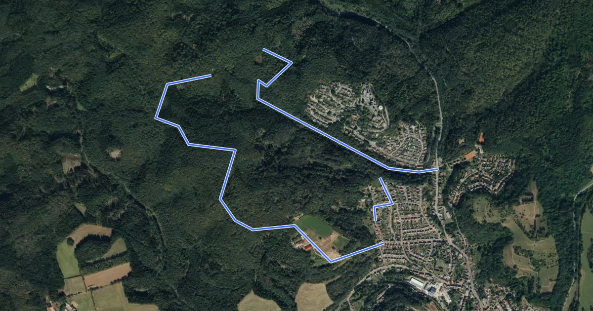 Маршрут Vogel-Rundwanderweg Lautzkirchen на спутниковом снимке