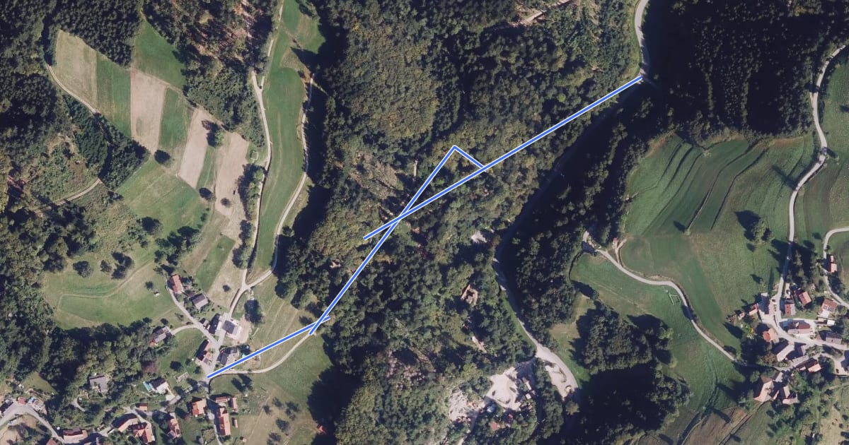 Маршрут Vogelbach Biefangen - Lütschenbacher Brücke на спутниковом снимке