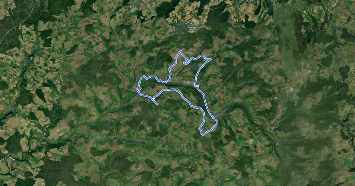Маршрут Vogelflug-Tour на спутниковом снимке