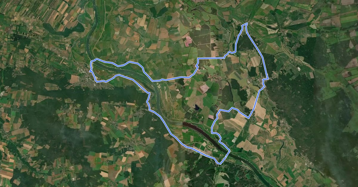 Маршрут Vogelkieker-Tour на спутниковом снимке