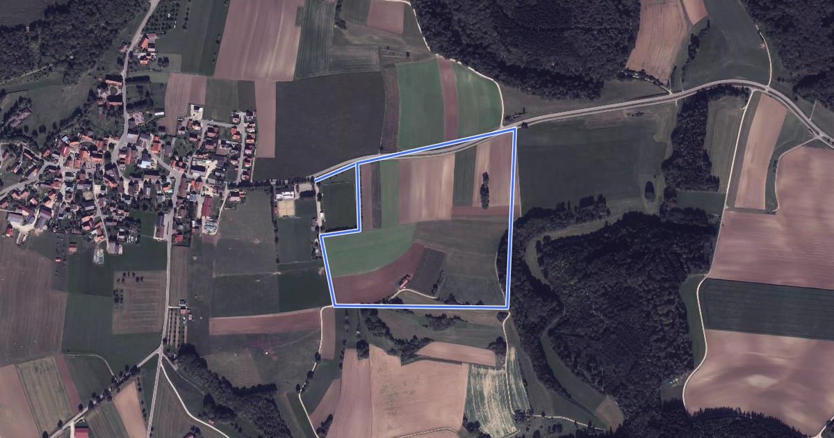 Маршрут Vogellehrpfad Granheim на спутниковом снимке