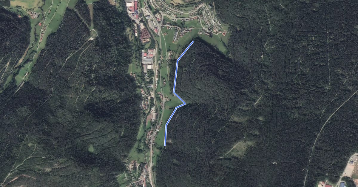 Маршрут Vogelschächle - Surrbach на спутниковом снимке