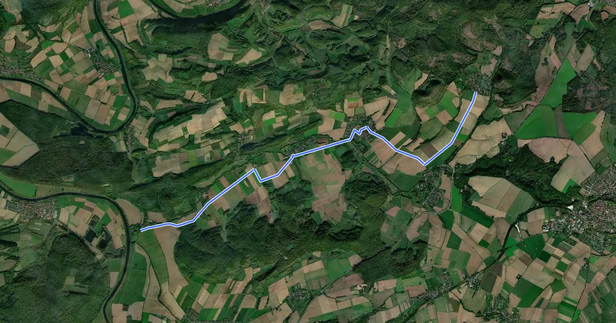 Маршрут Voglerrundweg на спутниковом снимке