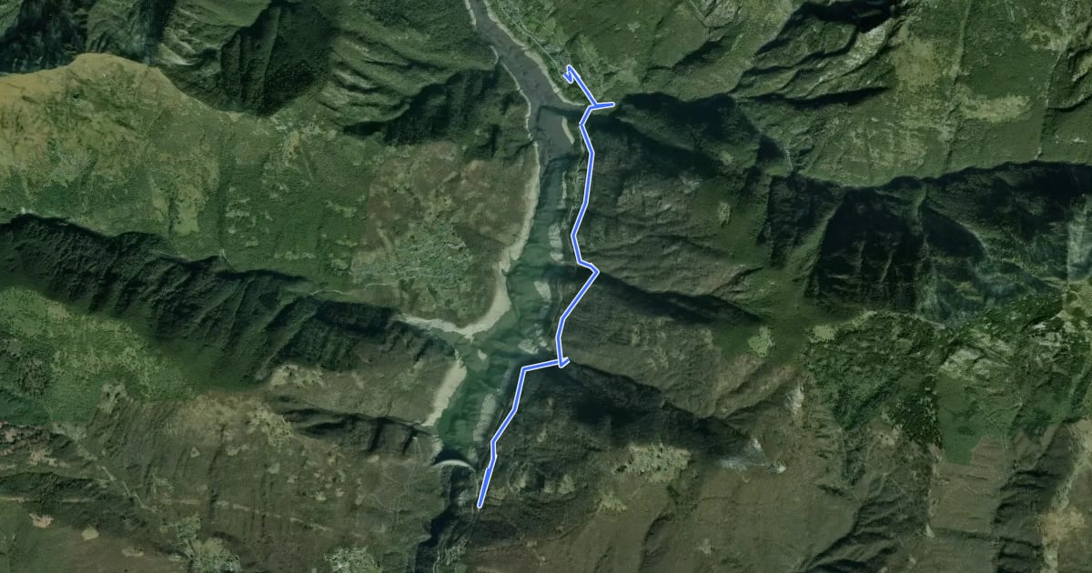 Маршрут Vogorno Selvatica на спутниковом снимке