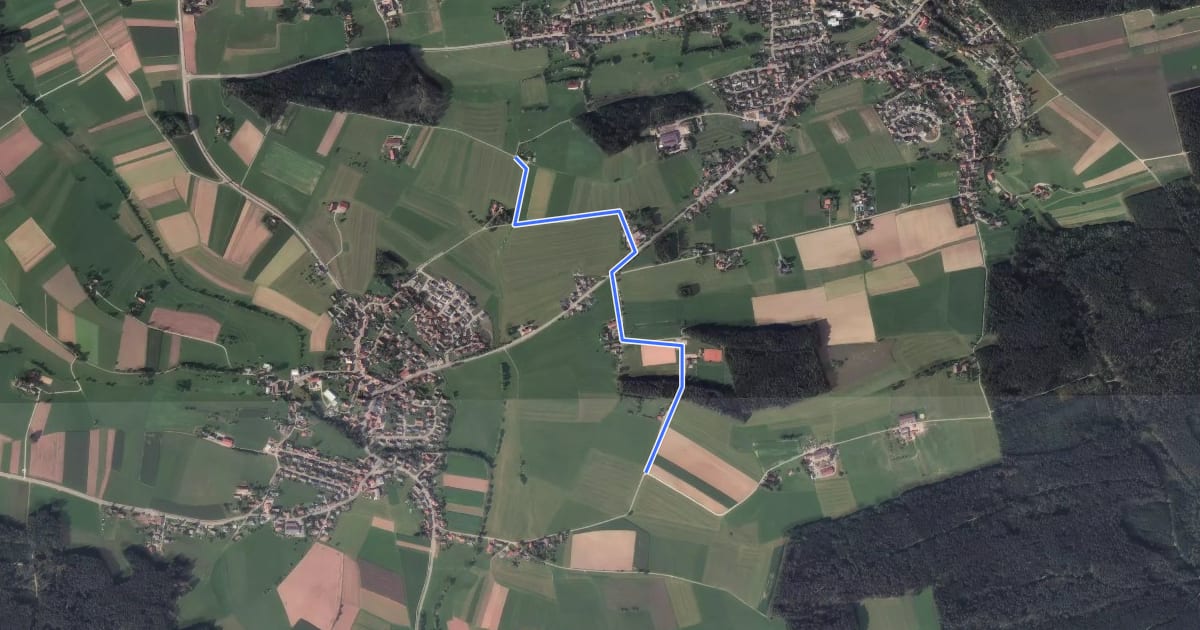 Маршрут Vogte - Mariazell Sportplatz на спутниковом снимке