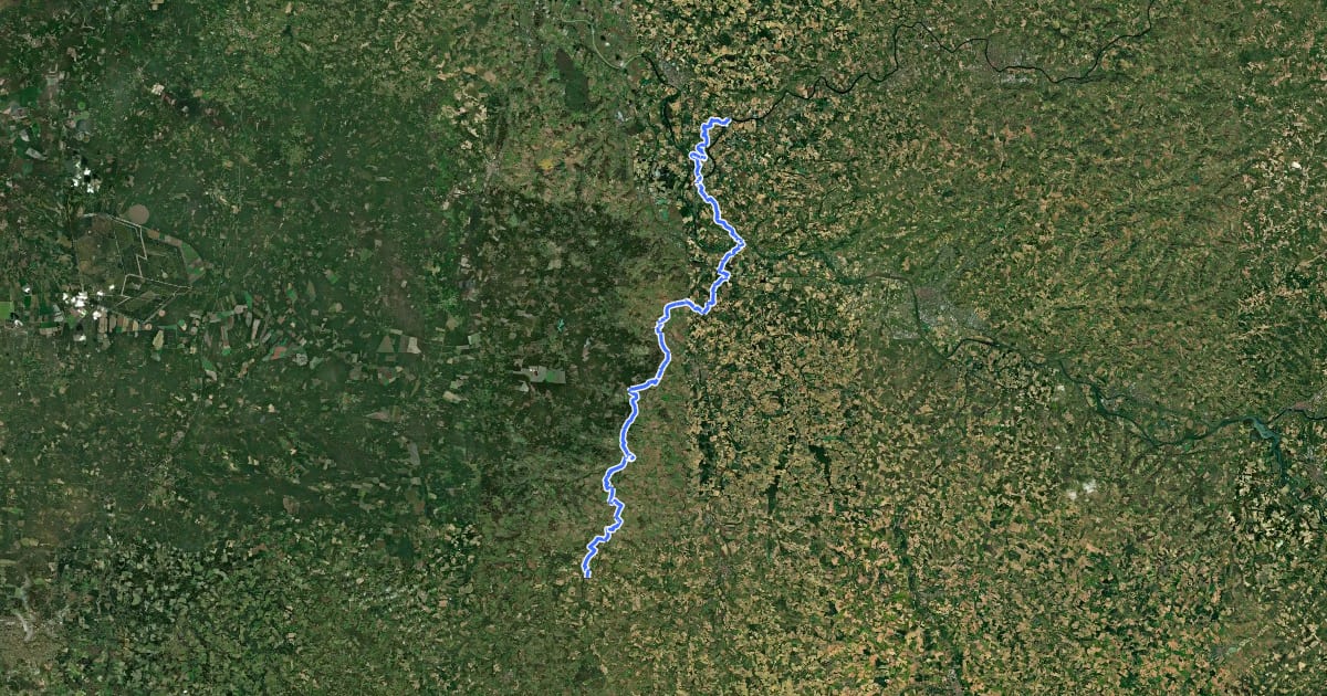 Маршрут Voie de Vézelay Est, Clairac - Montréal-du-Gers на спутниковом снимке
