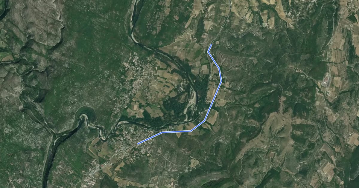 Маршрут Voie Ferrée - Viaduc на спутниковом снимке