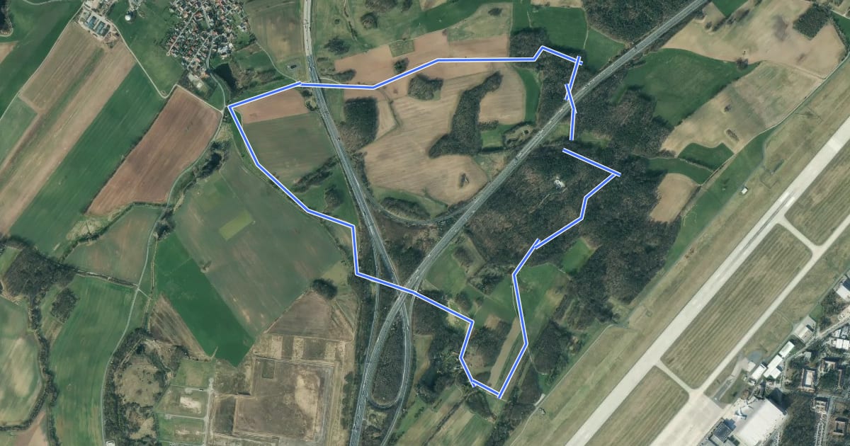 Маршрут Volkersdorfer Rundweg на спутниковом снимке