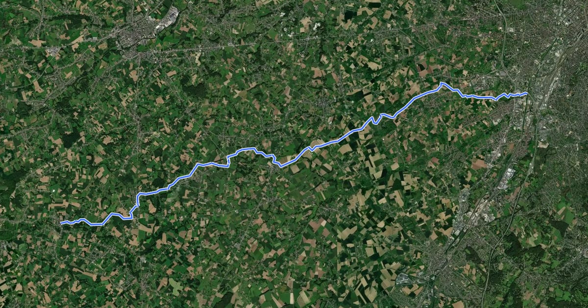 Маршрут VolleGaasroute на спутниковом снимке