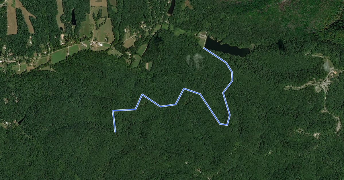 Маршрут Vollmer Trail на спутниковом снимке