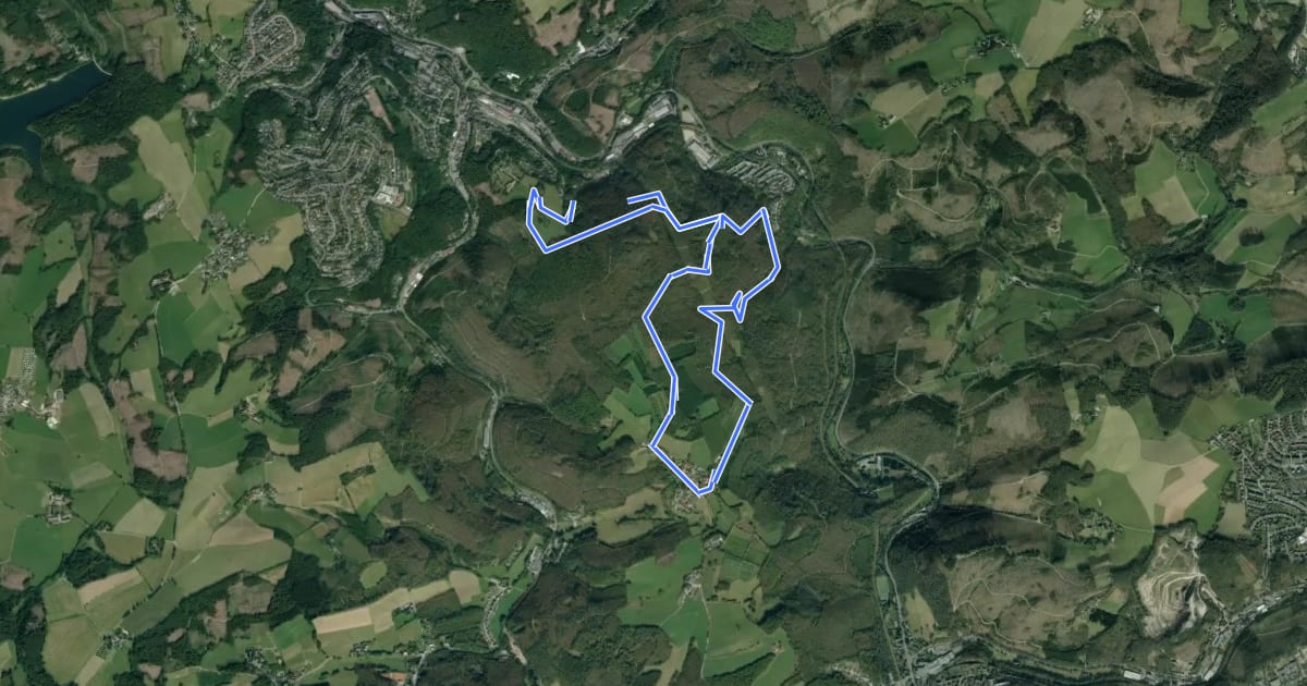Маршрут VolmeSchatz WALD на спутниковом снимке