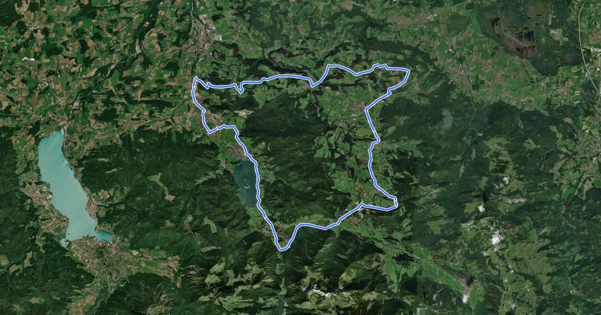 Маршрут Von Baum zu Baum - Tour 1 - Miesbacher Land на спутниковом снимке