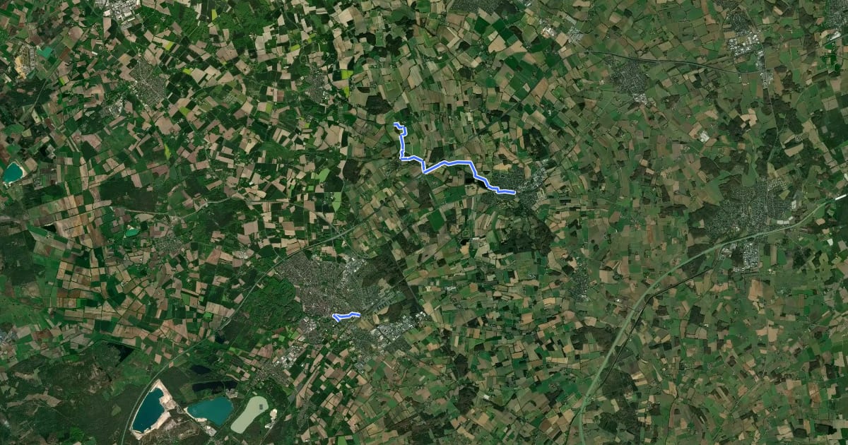 Маршрут Von Dorp to Dorp на спутниковом снимке