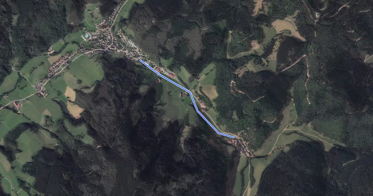 Маршрут Vor dem Wittenbach - Oberprechtal Minigolf на спутниковом снимке