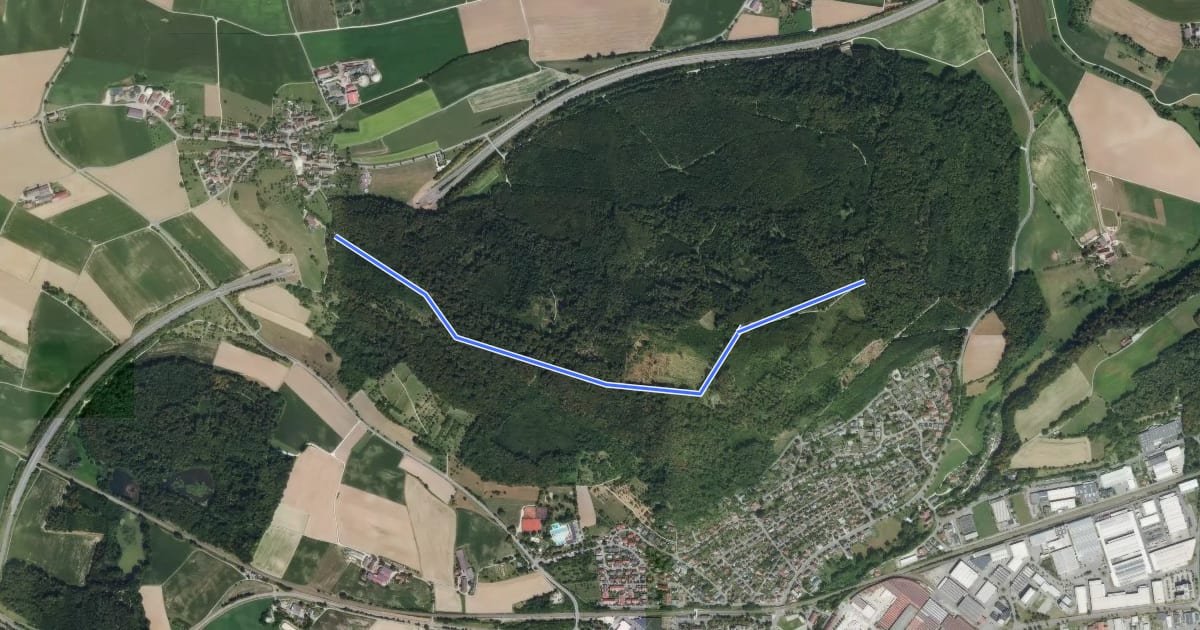 Маршрут Vor Ebringen - Heilsberg Vor Altstadt на спутниковом снимке