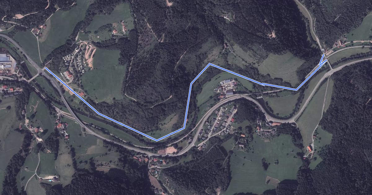 Маршрут Vor Sulzbach - Campingplatz Stegbauernhof на спутниковом снимке