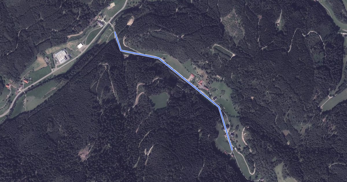 Маршрут Vor Tiefenbach - Bühlershof на спутниковом снимке