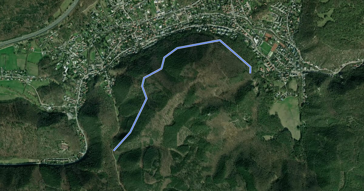 Маршрут Vorderbrühl - Hinterbrühl -Kientalstraße (Forststraße) на спутниковом снимке