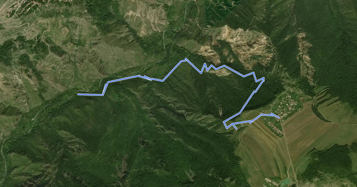 Маршрут Vorotan River – Bardzravan на спутниковом снимке