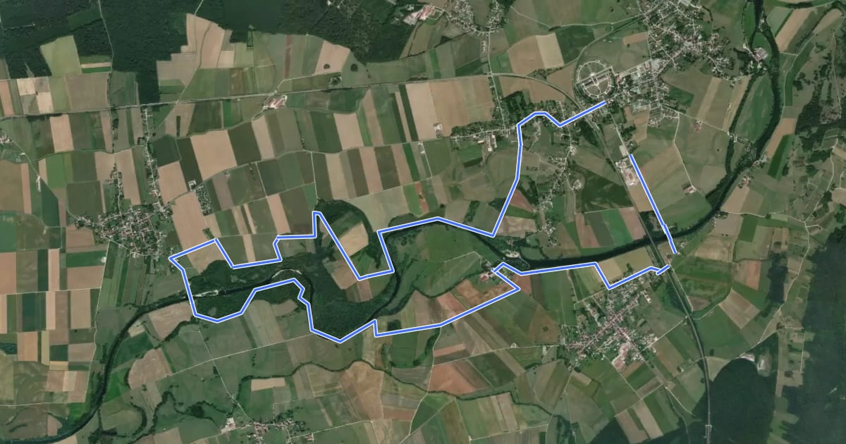 Маршрут VTToutrail на спутниковом снимке