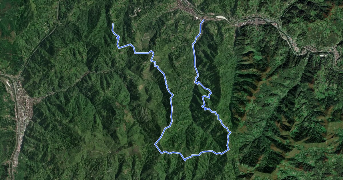 Маршрут Vuelta a Langreo I на спутниковом снимке