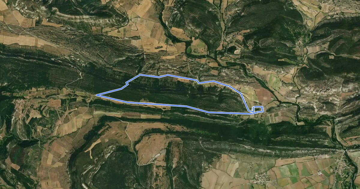 Маршрут Vuelta a Pantarra на спутниковом снимке