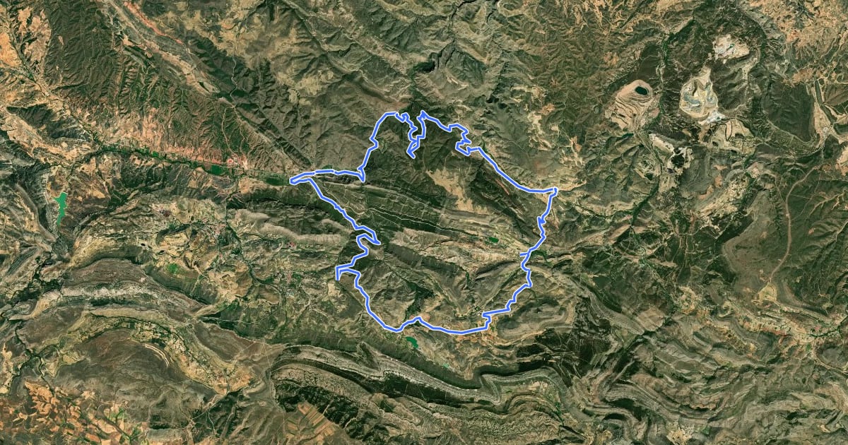 Маршрут Vuelta al Barranco Ancho на спутниковом снимке