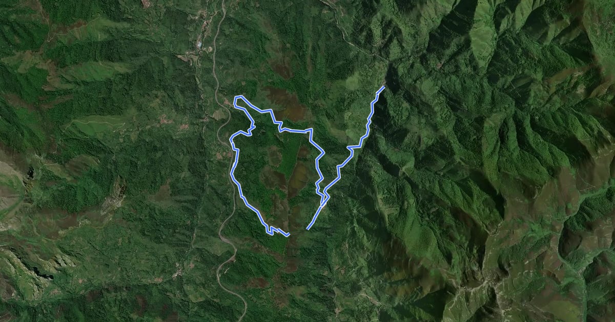 Маршрут Vuelta al Cordal del Carril на спутниковом снимке