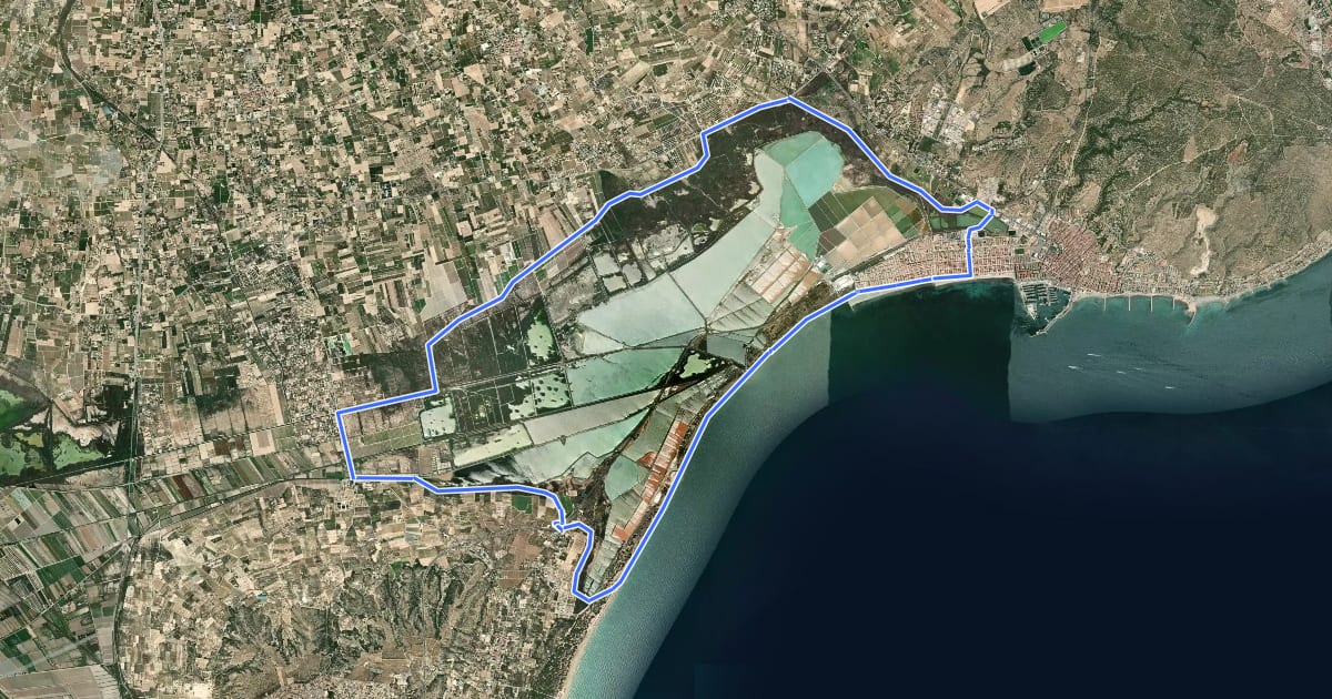 Маршрут Vuelta al término de Santa Pola (Etapa 2) на спутниковом снимке