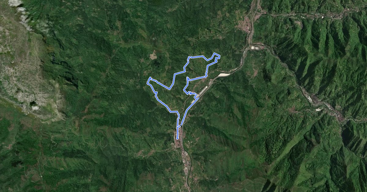 Маршрут Vuelta al valle de La Collá на спутниковом снимке