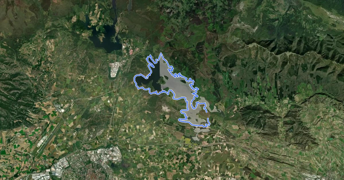 Маршрут Vuelta completa al embalse Ullibarri-Gamboa на спутниковом снимке