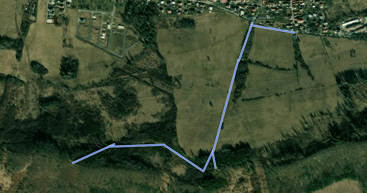 Маршрут Vyhliadková veža Dubeň на спутниковом снимке
