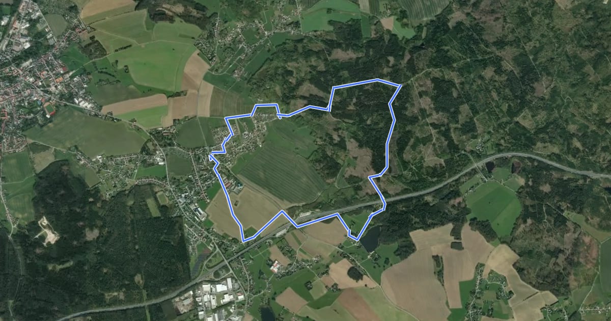 Маршрут Wächterbergweg на спутниковом снимке