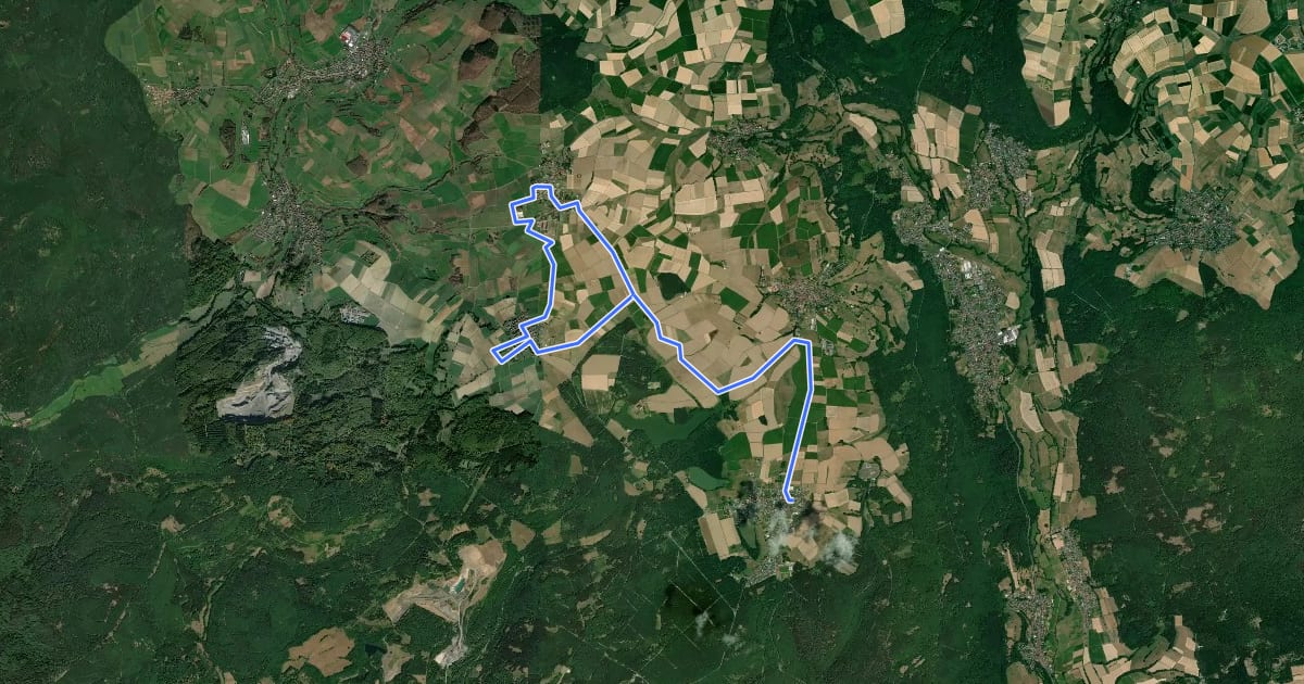 Маршрут Wächtersbach - Kulturwanderweg Route 2 на спутниковом снимке