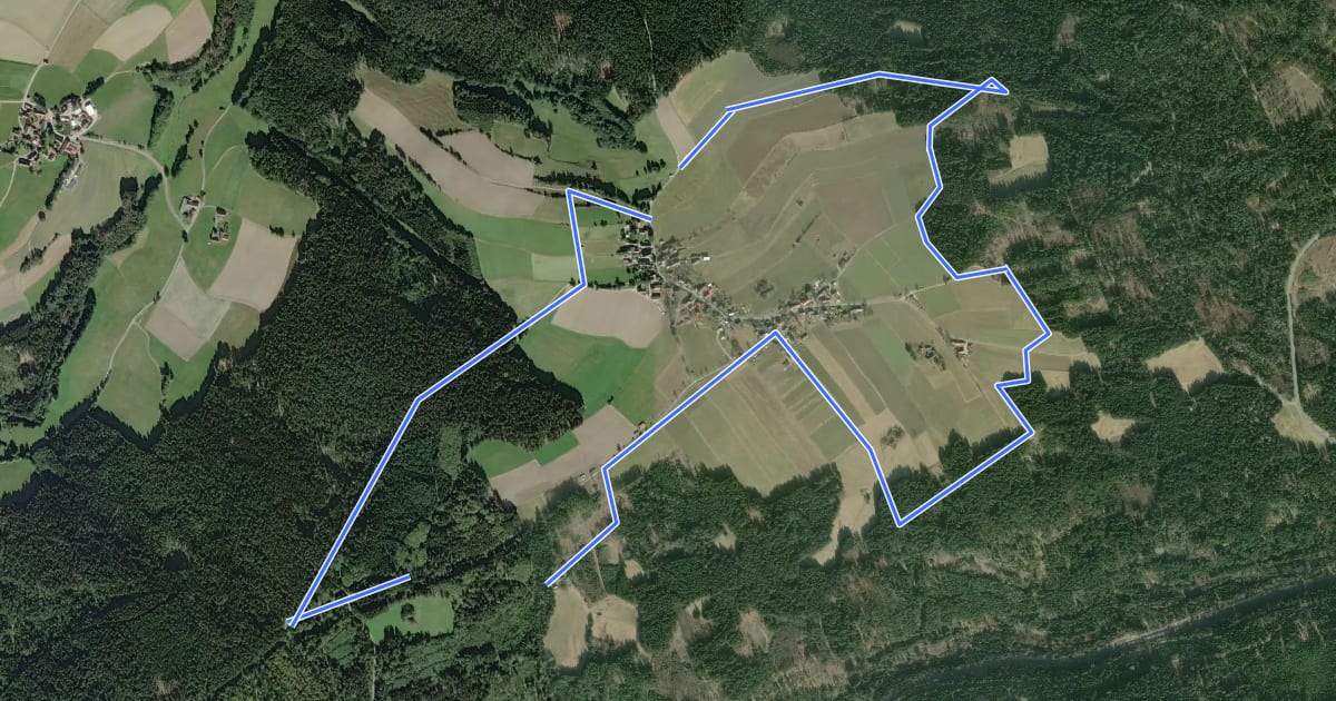 Маршрут Wülfersreuth Panoramaweg на спутниковом снимке
