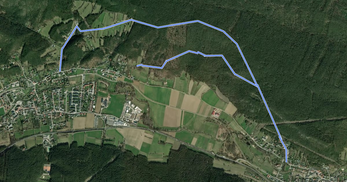 Маршрут Wöllersdorf - Hubertuskapelle (Piesting) на спутниковом снимке