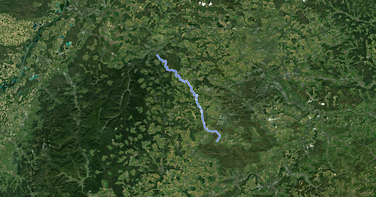 Маршрут Würm.Rad.Weg - Start Hildrizhausen на спутниковом снимке