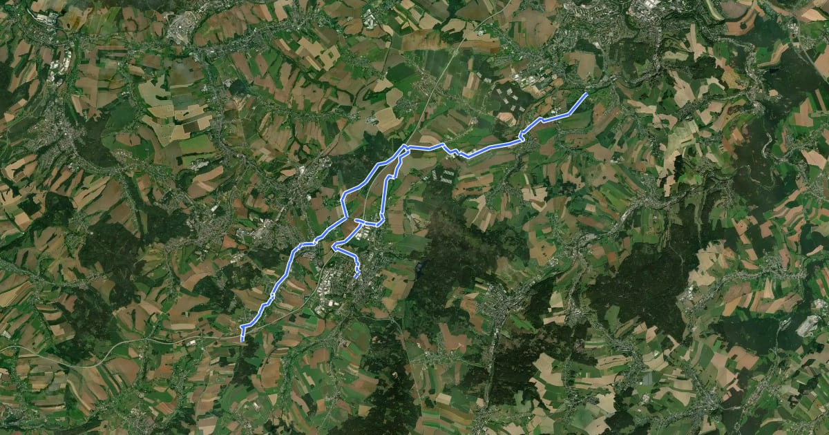 Маршрут Würschnitztalwanderweg на спутниковом снимке